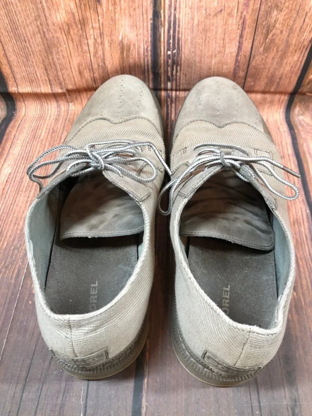 Sorel Mens 13 Madson Wingtip Lace Up Chukka Shoes Pebble Mud Waterproof  (y5z)